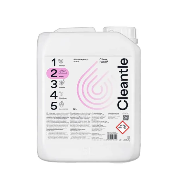 Cleantle Citrus Foam2 - piana aktywna - 5l