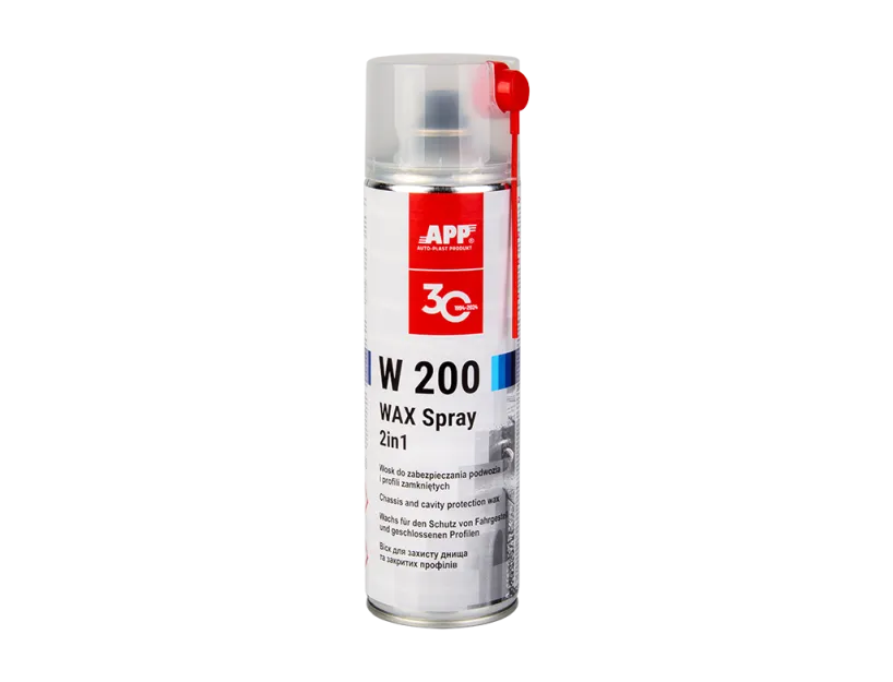 APP W200 WAX Spray - do zabezpieczania podwozia i profili zamkniętych 2w1 - 0,5L