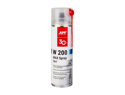 APP W200 WAX Spray - do zabezpieczania podwozia i profili zamkniętych 2w1 - 0,5L