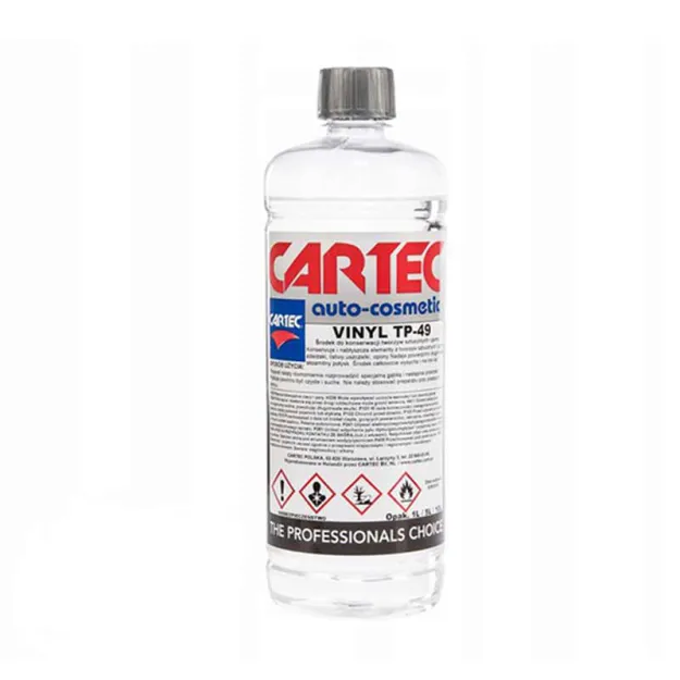 Cartec Vinyl TP-49 - środek do konserwacji tworzyw sztucznych i gumy - 1l