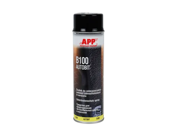 APP B100 Autobit Spray - bitumiczny do zabezpieczania podwozia - 0,5L